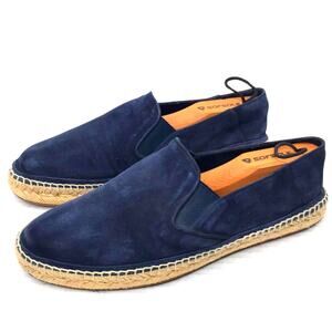 BURBERRY BLUE SUEDE ESPADRILLES MENS SIZE 40 US 8